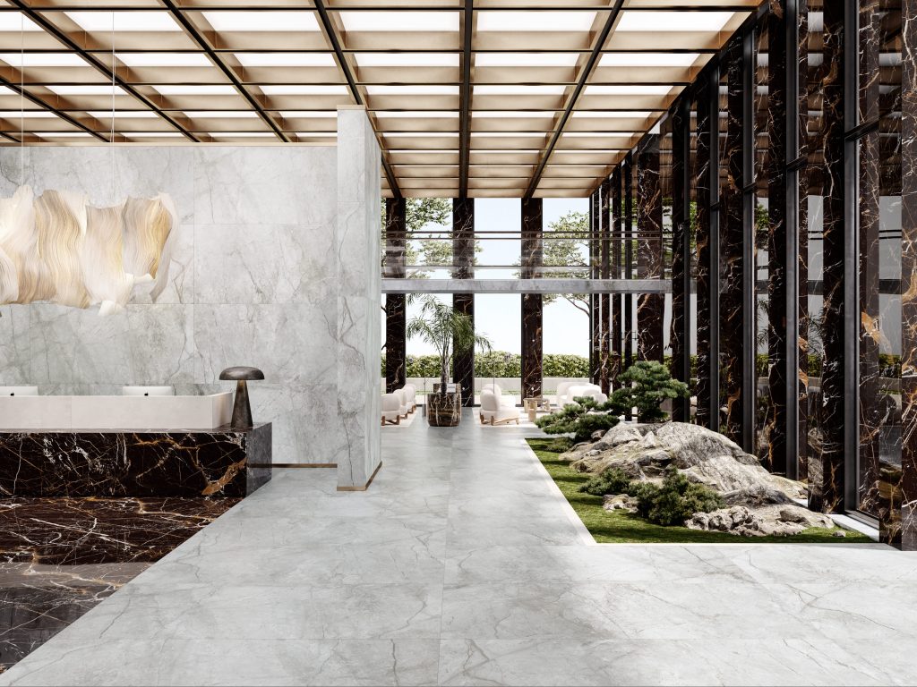 porcelanato em grande formato
