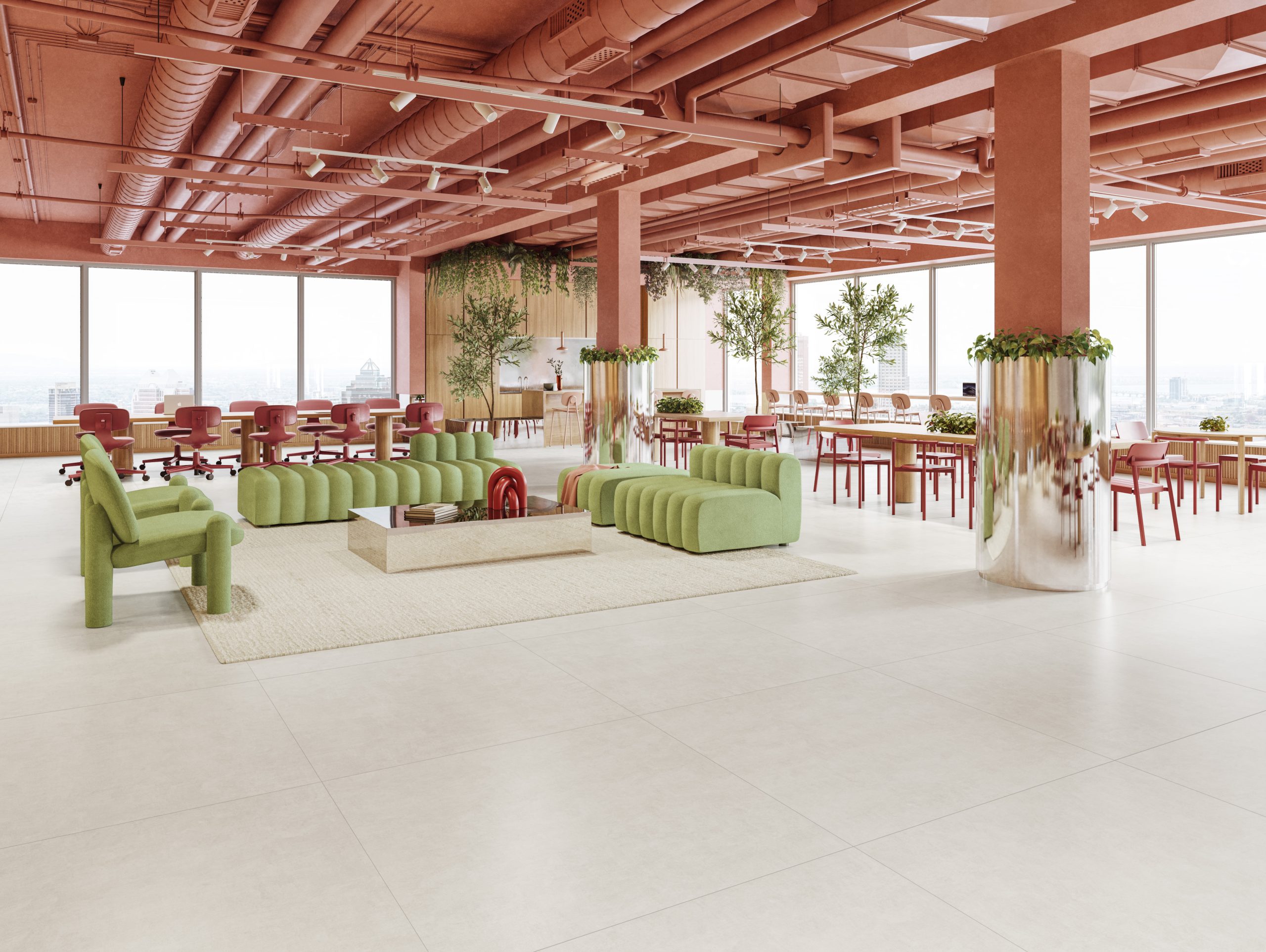 revestimento colorido