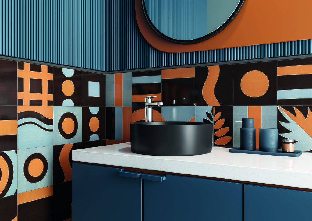 revestimento colorido